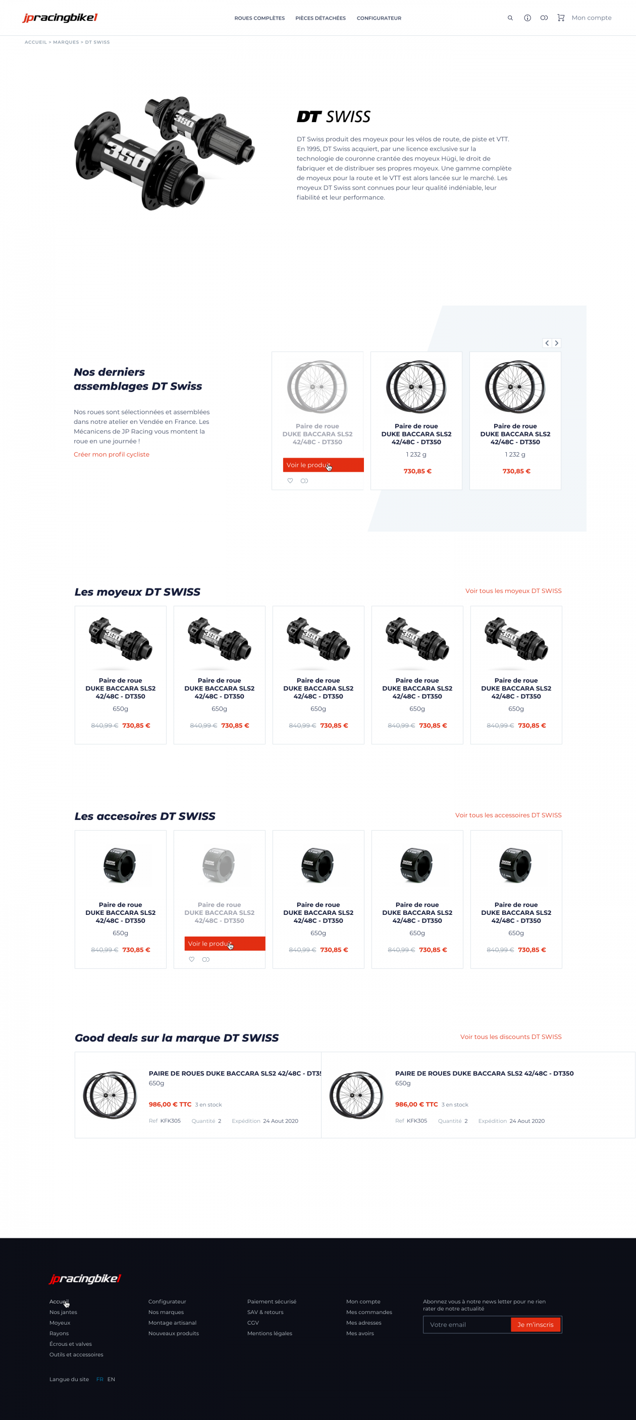 JPracing - Page marque